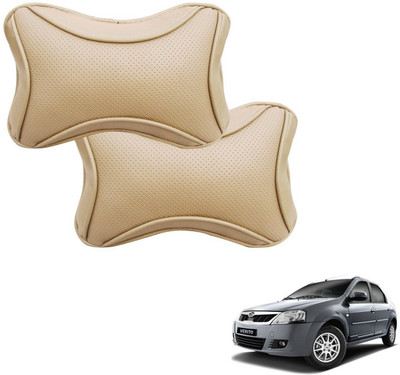 KOZDIKO Beige Polyester Car Pillow Cushion for Mahindra(Rectangular)