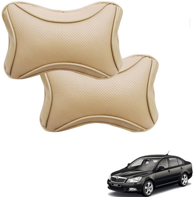 KOZDIKO Beige Polyester Car Pillow Cushion for Skoda(Rectangular)