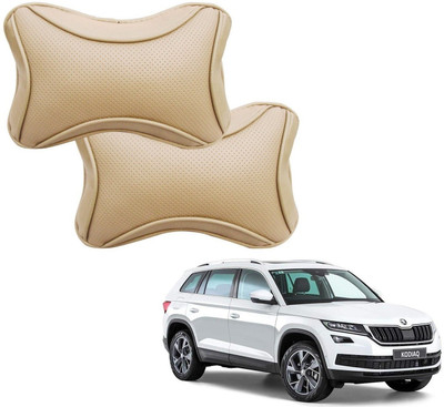 KOZDIKO Beige Polyester Car Pillow Cushion for Skoda(Rectangular)