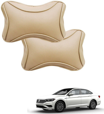 KOZDIKO Beige Polyester Car Pillow Cushion for Volkswagen(Rectangular)