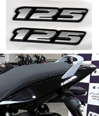 Voiture Emblem for Bike(Silver)