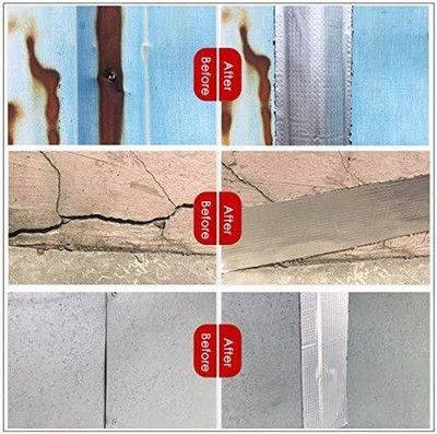 MAITRI ENTERPRISE Self Adhesive Aluminium Duct Repair Tape Aluminum Butyl Tape (Manual)(Set of 1, Silver)
