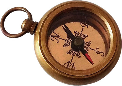 Shoptreed Antique Finish Nautical Brass Compass Compass(Gold)
