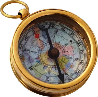 Shoptreed Vinatge Compass in Working Condition Compass(Gold)