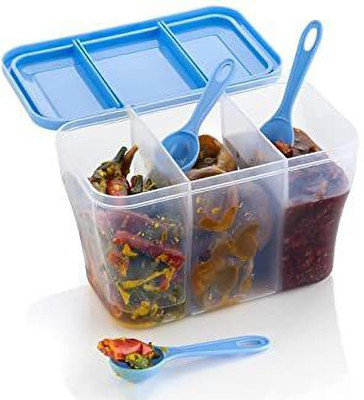 axiesh Plastic Pickle Jar  - 200 ml(Multicolor)