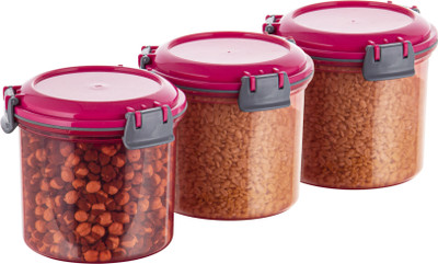 POLYSET Plastic Utility Container  - 1800 ml(Pack of 3, Pink)