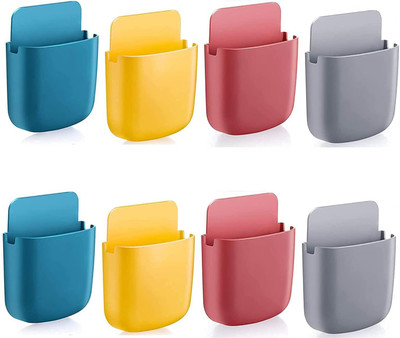 Zuvim 8 Compartments Plastic Remote holder, Mobile holder, Toothpaste holder(Multicolor)