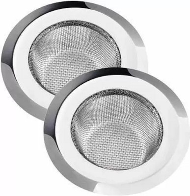 HITECH KITCHEN Kitchen Sink Stainless Steel Push Down Strainer(11 cm Set of 2)