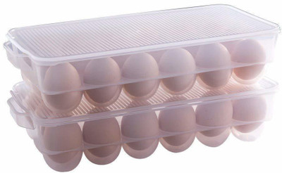 touaretails Plastic Egg Container  - 1 dozen(Clear)