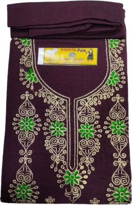 JANNY CLUB Cotton Wool Blend Embroidered Salwar Suit Material