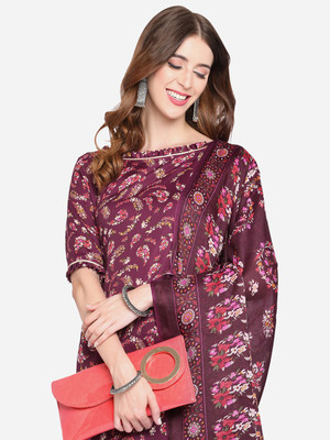 Shavya Cotton Linen Printed Kurta & Palazzo Material