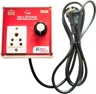 max deals Mina-1 Dimmer 4000W 220V Ac Scr Voltage Regulator Dimmer Electric Motor Speed Controller Conventional Box Regulator