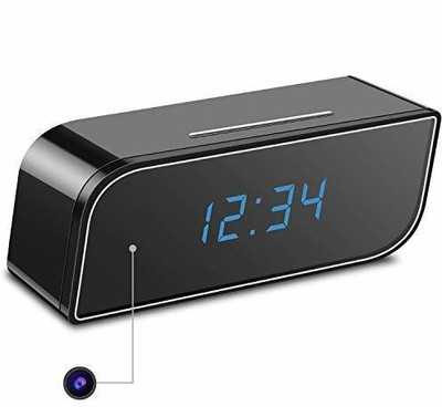 FEERO WiFi Clock Camera Wireless Mini Security Camera Security Camera(1 Channel)