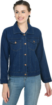 VELAKO Full Sleeve Washed Women Denim Jacket
