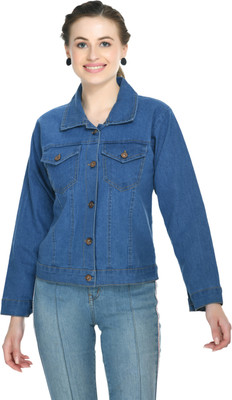 VELAKO Full Sleeve Washed Women Denim Jacket