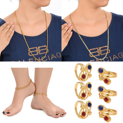 AanyaCentric Alloy Silver, Gold-plated Silver, Gold Jewellery Set(Pack of 1)