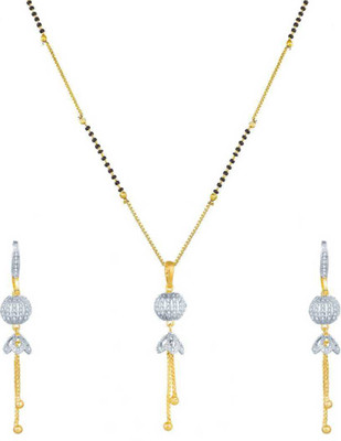 Krishna Creation Alloy Gold-plated Silver, Gold Jewellery Set(Pack of 1)