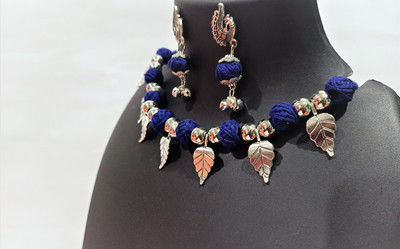 SUZEN Alloy Silver, Blue Jewellery Set(Pack of 1)