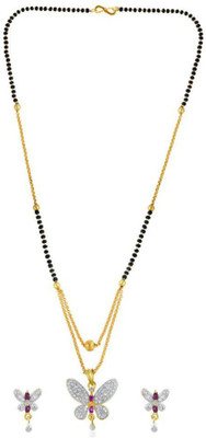 Krishna Creation Alloy Gold-plated Silver Jewellery Set(Pack of 1)