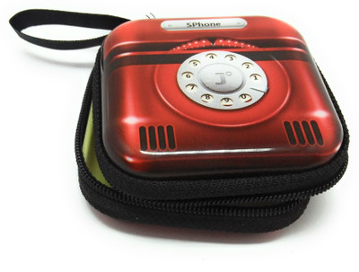 Shiani Retro Telephone Rectangular Storage Box ABS Key Chain
