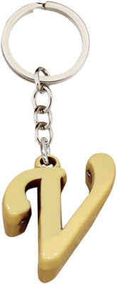BLESSINGS Plastic Letter V Key Chain