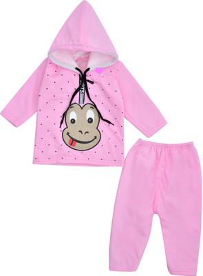 Shyamcollections Baby Boys & Baby Girls Party(Festive) T-shirt Pyjama(Multicolor)