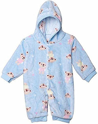 ADRIEL BRINGING JOY Baby Boys & Baby Girls Casual Top Pyjama(Light Blue Bear)