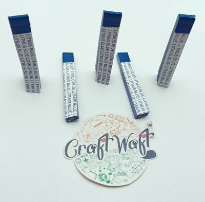 CRAFTWAFT Blue litmus Paper Test 100 Strips for Testing Acid and Base Solutions, Activity Laboratory Industrial Scientific Experiment pH Blue Litmus Papers(Pack of 100)