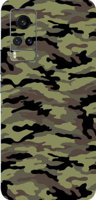 AsSkin Vivo X60, vivo x 60 Mobile Skin(Ultra Super Military Green Camouflage With High Matte Finish.)