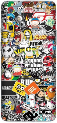 Orgic India OnePlus 8T Mobile Skin(Sticker Bomb)