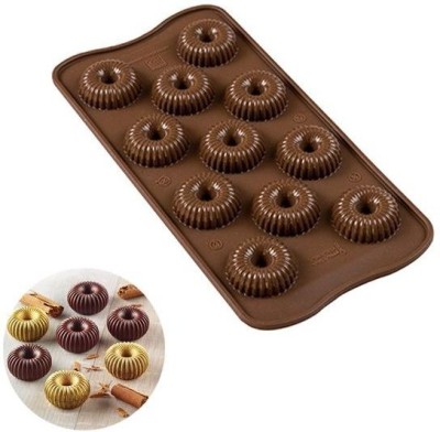 Bakewareind Silicone Chocolate Mould 12(Pack of 1)