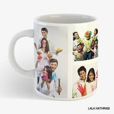 lala hathrasi Ceramic White - Printed Personalized Coffee/Cup with Own Photo, Quote, Text, Birthday Wishes for Gifting Purpose & Decoration Ceramic Coffee Mug(357 ml)