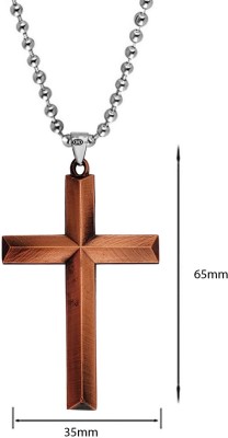 M Men Style Christmas Gifts Jesus Christ Cross Religious Necklace Gift For Men Rhodium Stainless Steel Pendant