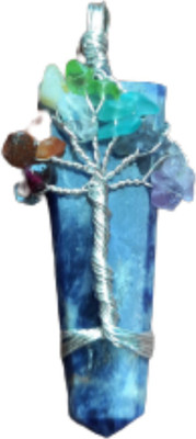 Maitri Export Maitri Export Lapis Lazuli Flat Point Tree Of Life Pendant Healing Crystal for Chakra Balancing Crystal Gift (Lapis Lazuli)pack of 1 Stone Pendant