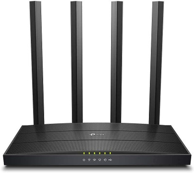 TP Link Archer C6U – AC1200 Wi-Fi Router Full Gigabit 1200 Mbps Wireless Router (Black, Dual Band)