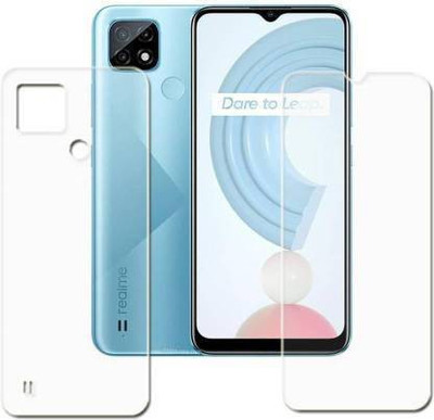 PONDRIK Front and Back Screen Guard for Realme C21(Pack of 2)