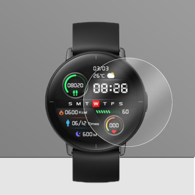 KACA Edge To Edge Screen Guard for Xiaomi Mibro Lite Smartwatch Smart Watch [Better than Tempered Glass](Transparent, Pack 2)(Pack of 2)