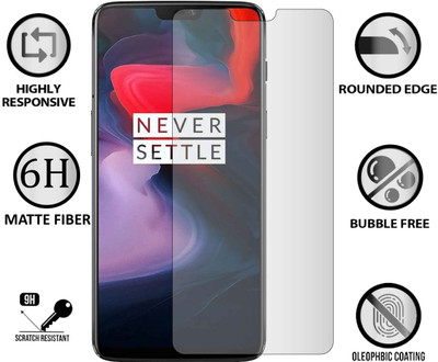 AGRSHI Tempered Glass Guard for OnePlus 6, OnePlus 6, 1+ 6, 1+6(Pack of 1)