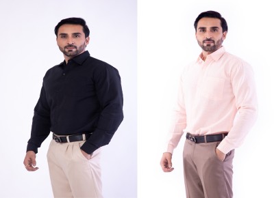 DESHBANDHU DBK Men Solid Casual Multicolor Shirt(Pack of 2)