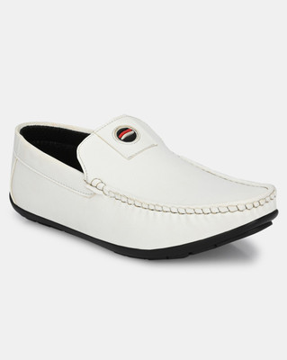 LEATHERKRAFT Loafers For Men(White , 7)