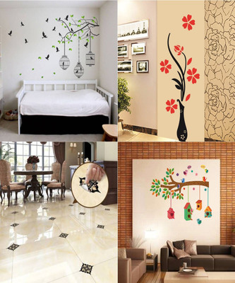 Walltech 90 cm Set of 4 - 112 Self Adhesive Sticker(Pack of 4)