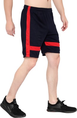 Dia A Dia Self Design Men Black Sports Shorts