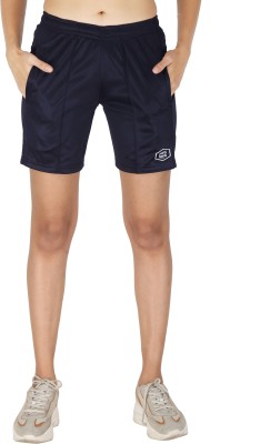 HPS Sports Solid Women Dark Blue Sports Shorts