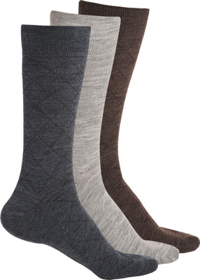 LOUIS STITCH socks for Men Solid Mid-Calf/Crew(Pack of 3)
