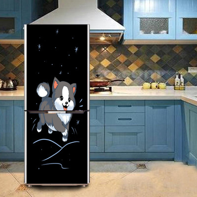 K2A Studio 60 cm cat poster great dane cartoon art Self Adhesive Sticker(Pack of 1)