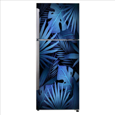K2A Studio 60 cm flora art light blue botany Self Adhesive Sticker(Pack of 1)