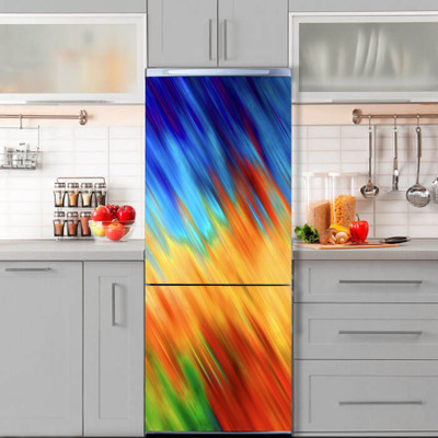 K2A Studio 60 cm colorfulness orange art natural material tints and shades Self Adhesive Sticker(Pack of 1)