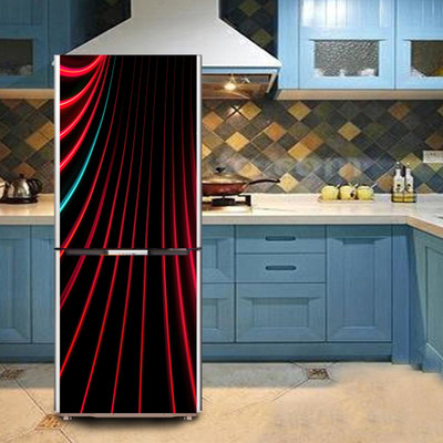 K2A Studio 60 cm abstract 3d lines design with bark background Self Adhesive Sticker(Pack of 1)