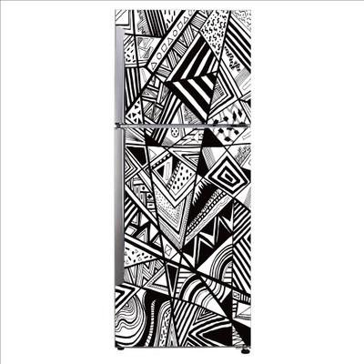 Psychedelic Collection 60 cm Decorative graphics illustration structure graphic design fathead Self Adhesive Sticker(Pack of 1)