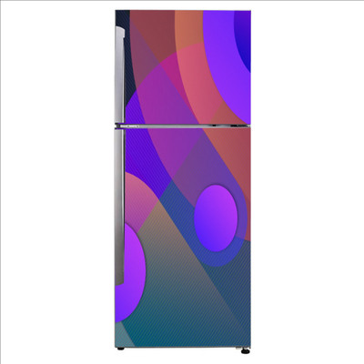 Crown Decals 60 cm Decorative digital abstract shapes art Self Adhesive Sticker(Pack of 1)